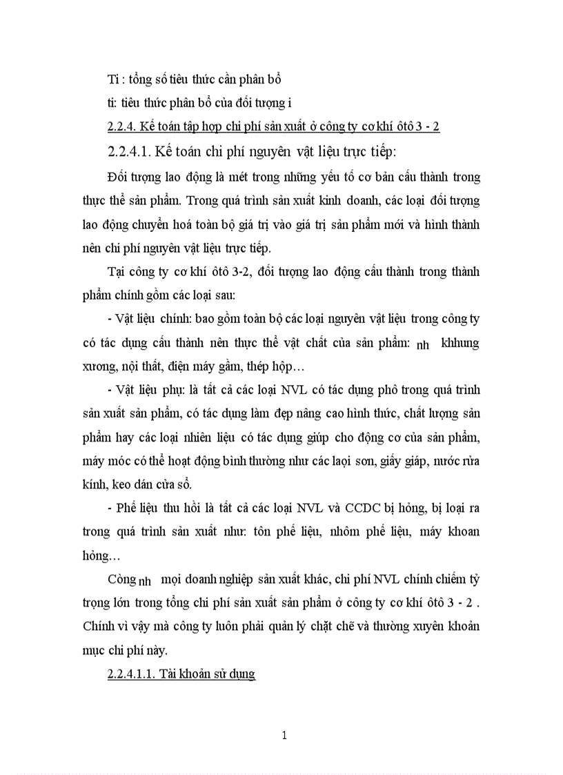 image for page Tổ chức kế toán tập hợp chi phí sản xuất và tính giá thành sản phẩm tại công ty cơ khí ô tô 3 2 1