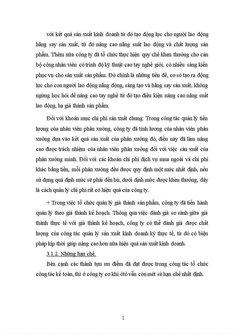 image for page Tổ chức kế toán tập hợp chi phí sản xuất và tính giá thành sản phẩm tại công ty cơ khí ô tô 3 2 1