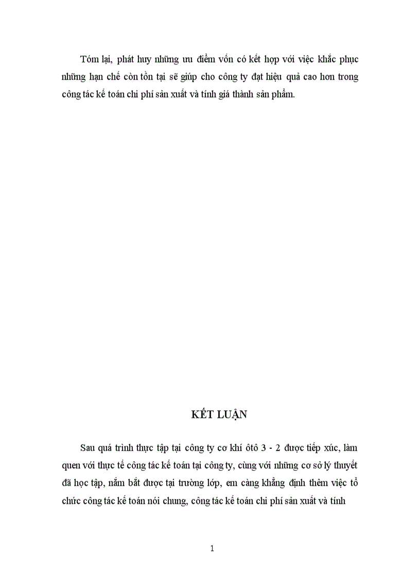 image for page Tổ chức kế toán tập hợp chi phí sản xuất và tính giá thành sản phẩm tại công ty cơ khí ô tô 3 2 1