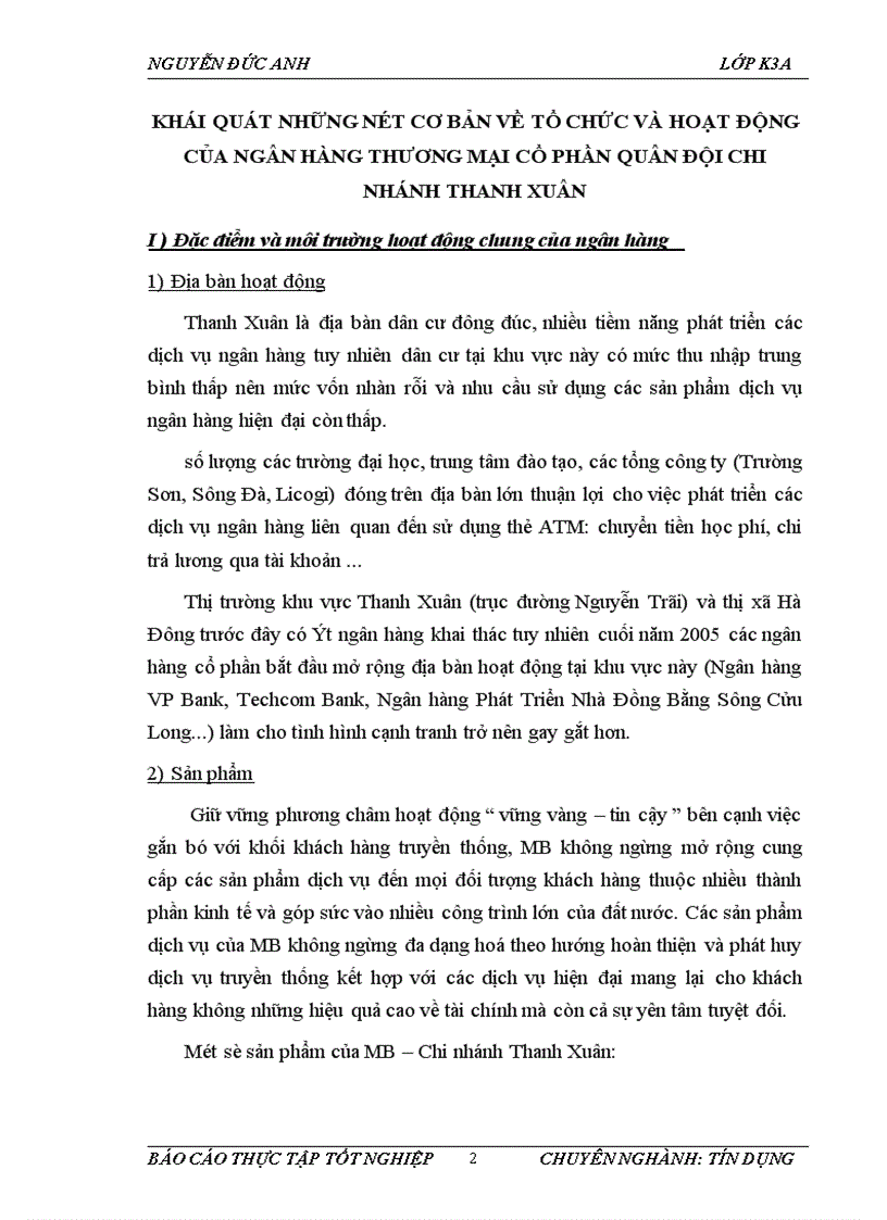 image for page Báo cáo thực tập tổng hợp tại Ngân hàng thương mại Cổ phần Quân đội Chi nhánh Thanh Xuân