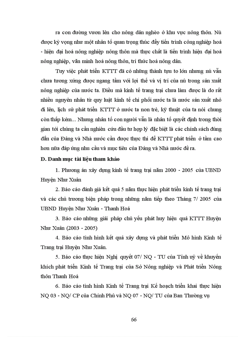 image for page Phương hướng và giải pháp phát triển kinh tế trang trại trên địa bàn huyện Như Xuân Thanh Hoá giai đoạn 2006 2010