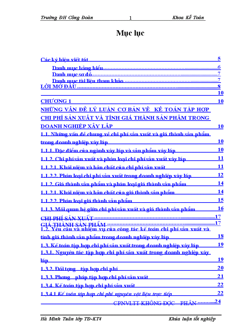 Hoàn thiện công tác kế toán chi phí sản xuất và tính giá thành sản phẩm tại Công ty Cổ Phần Kiến Trúc và Nội Thất Gia Hưng 1