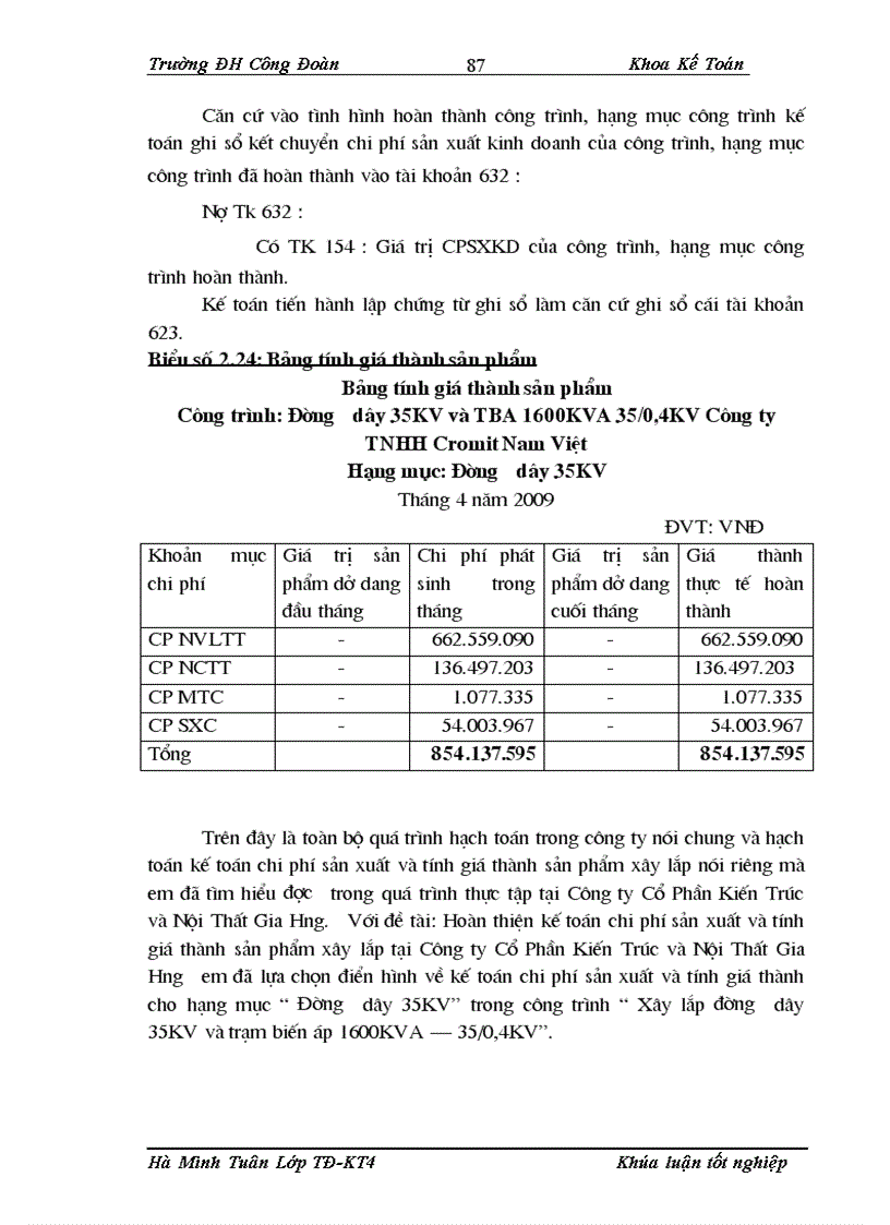 image for page Hoàn thiện công tác kế toán chi phí sản xuất và tính giá thành sản phẩm tại Công ty Cổ Phần Kiến Trúc và Nội Thất Gia Hưng 1