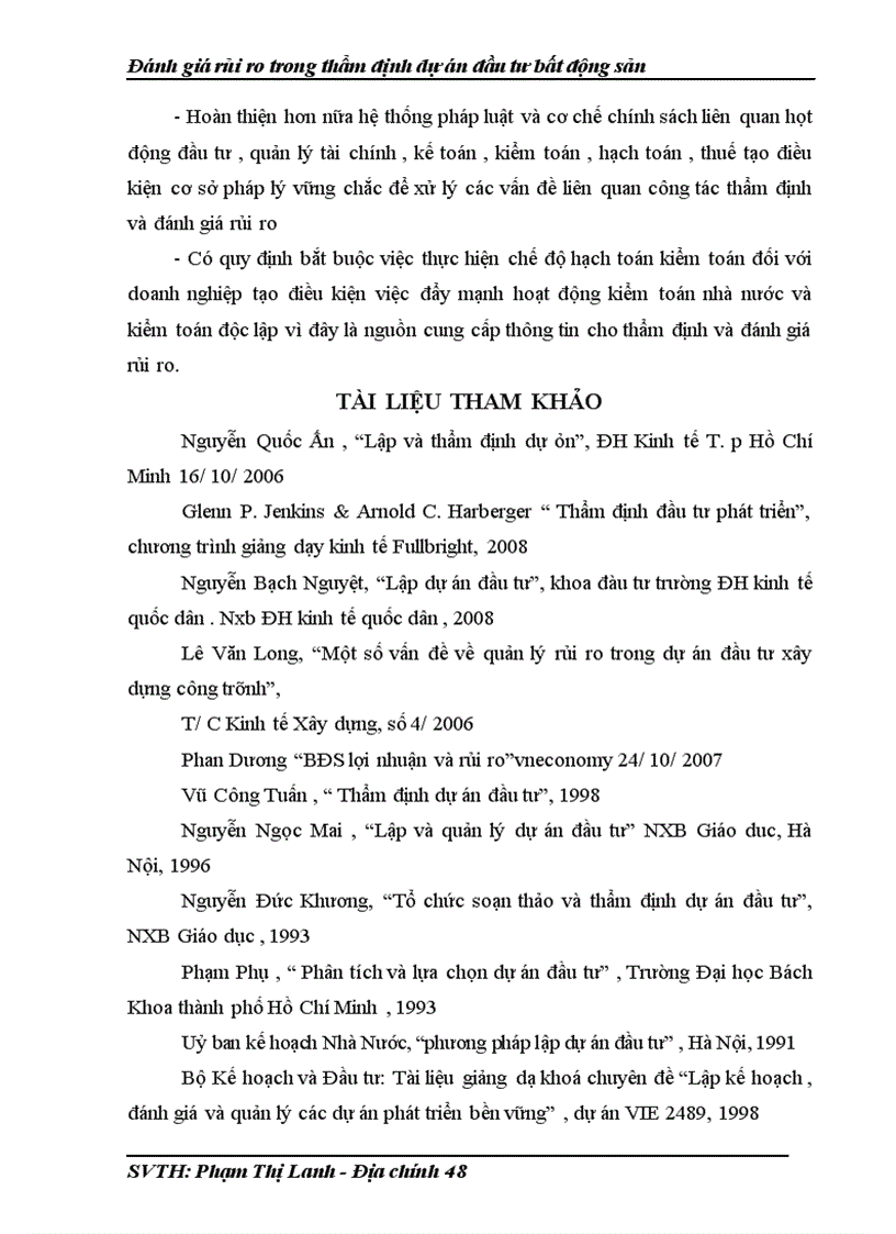 image for page Đánh giá rủi ro trong thẩm định dự án đầu tư bất động sản 1