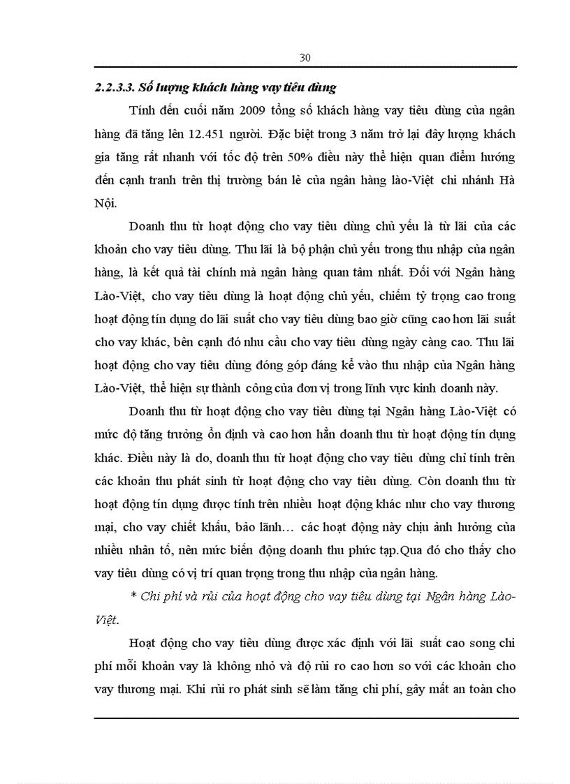 image for page Giải pháp mở rộng cho vay tiêu dùng tại Ngân hàng liên doanh Lào Việt Chi nhánh Hà Nội 1