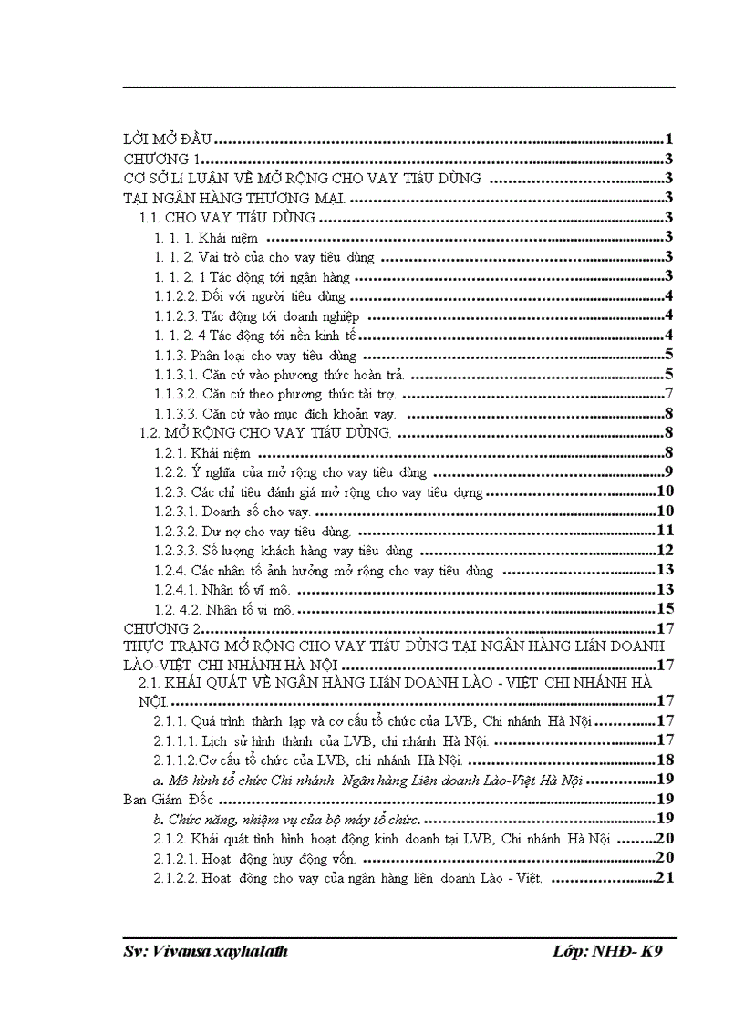 image for page Giải pháp mở rộng cho vay tiêu dùng tại Ngân hàng liên doanh Lào Việt Chi nhánh Hà Nội 1