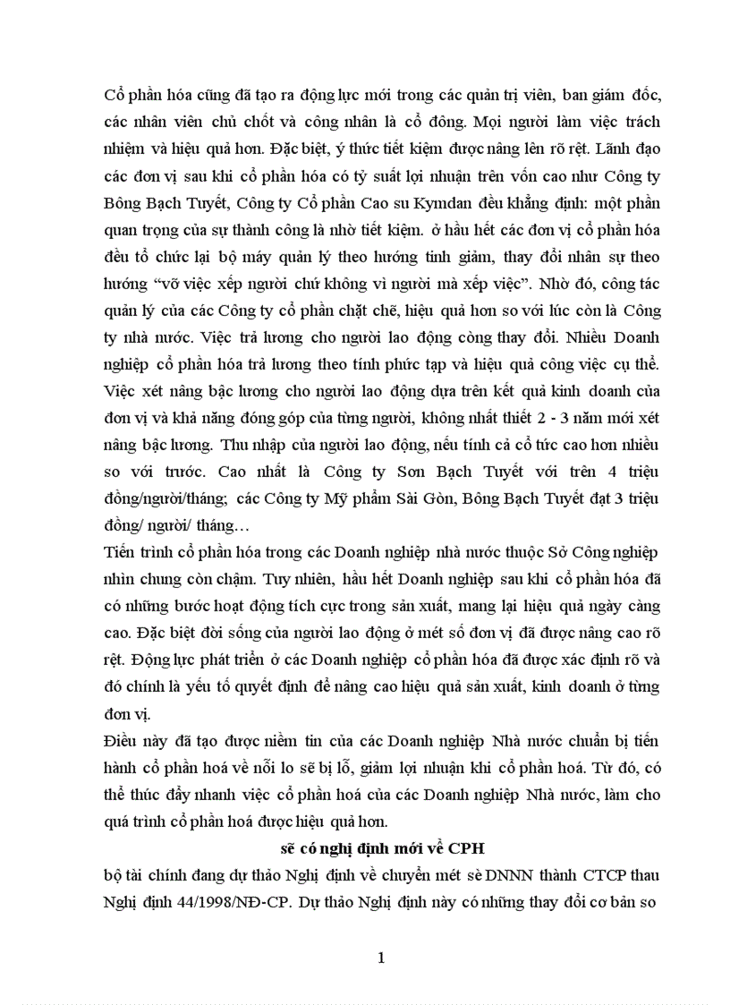 image for page Phân tích thực trạng của việc cổ phần hoá doanh nghiệp nhà nước 1