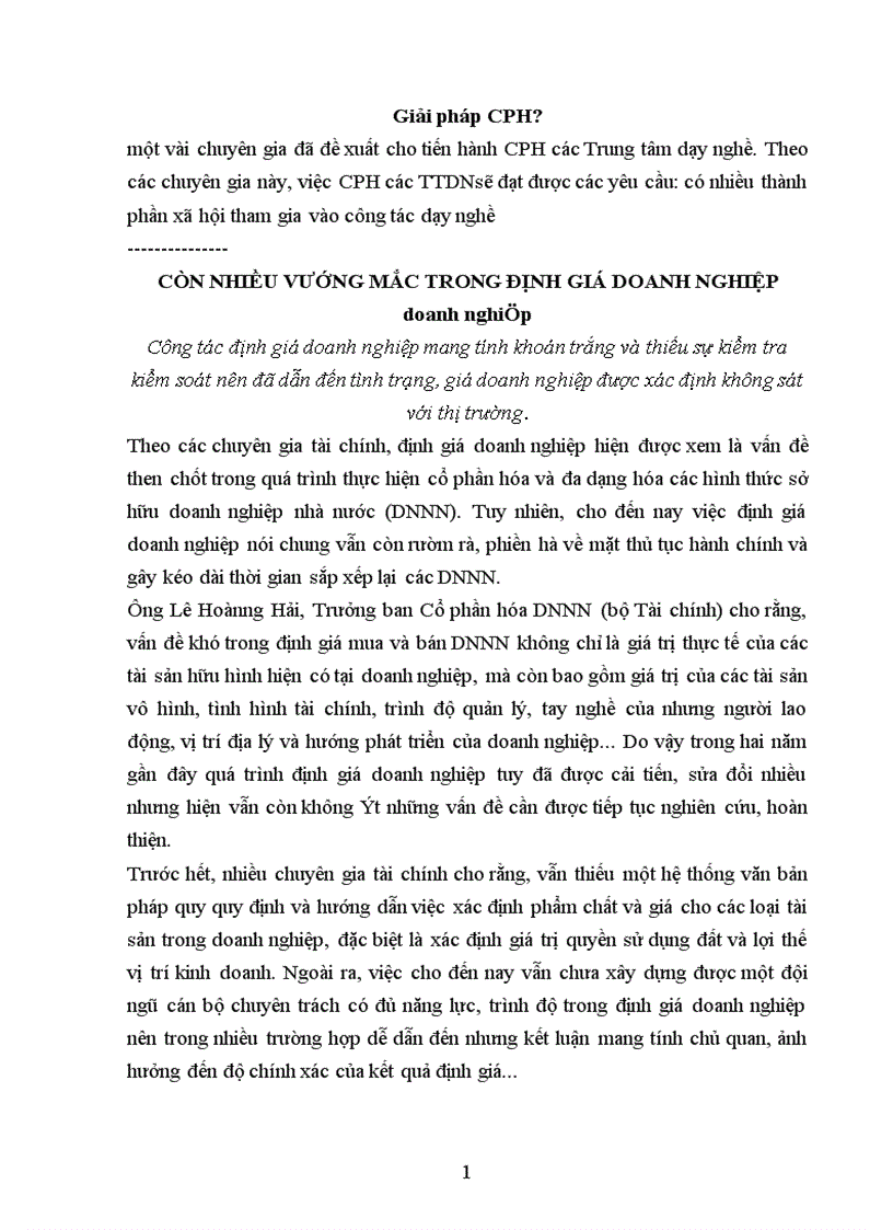 image for page Phân tích thực trạng của việc cổ phần hoá doanh nghiệp nhà nước 1