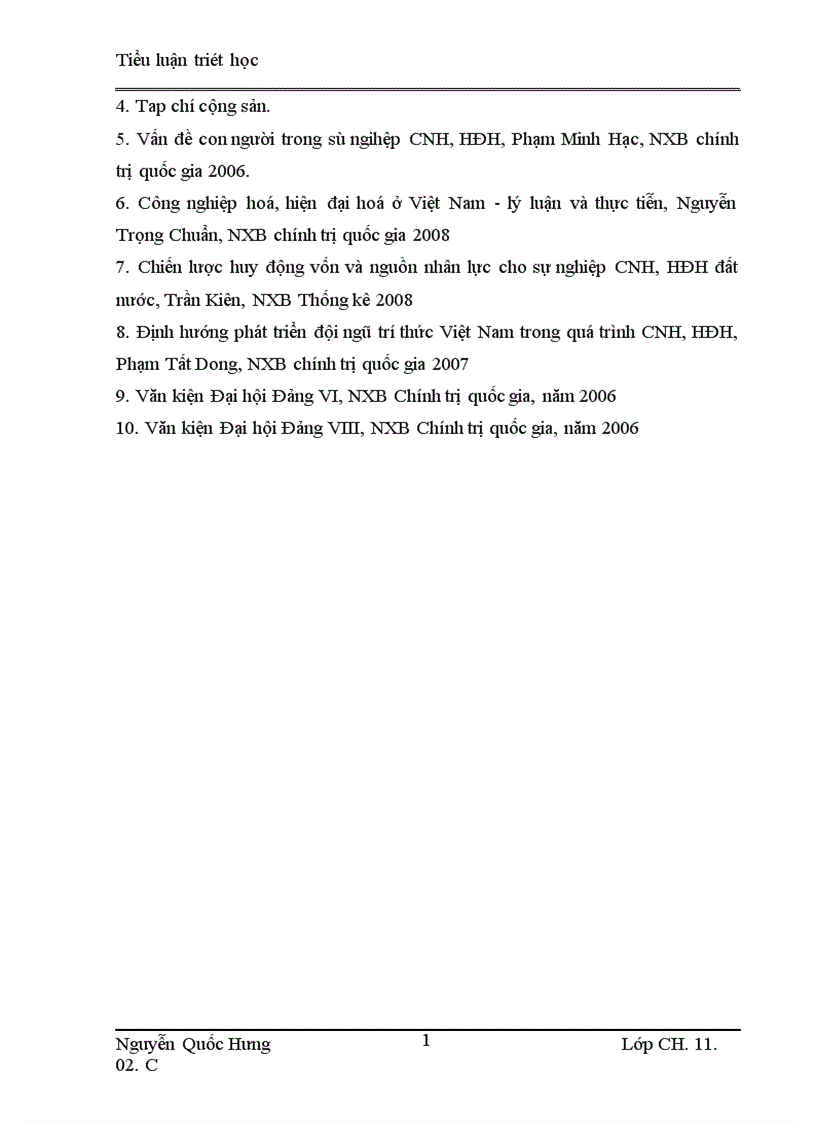 image for page Lý luận của chủ nghĩa Mác Lê nin về con người và vấn đề con người trong sự nghiệp công nghiệp hoá hiện đại hoá đất nước