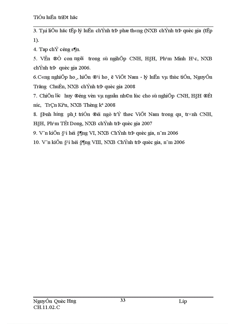 image for page Lý luận của chủ nghĩa Mác Lê nin về con người và vấn đề con người trong sự nghiệp công nghiệp hoá hiện đại hoá đất nước