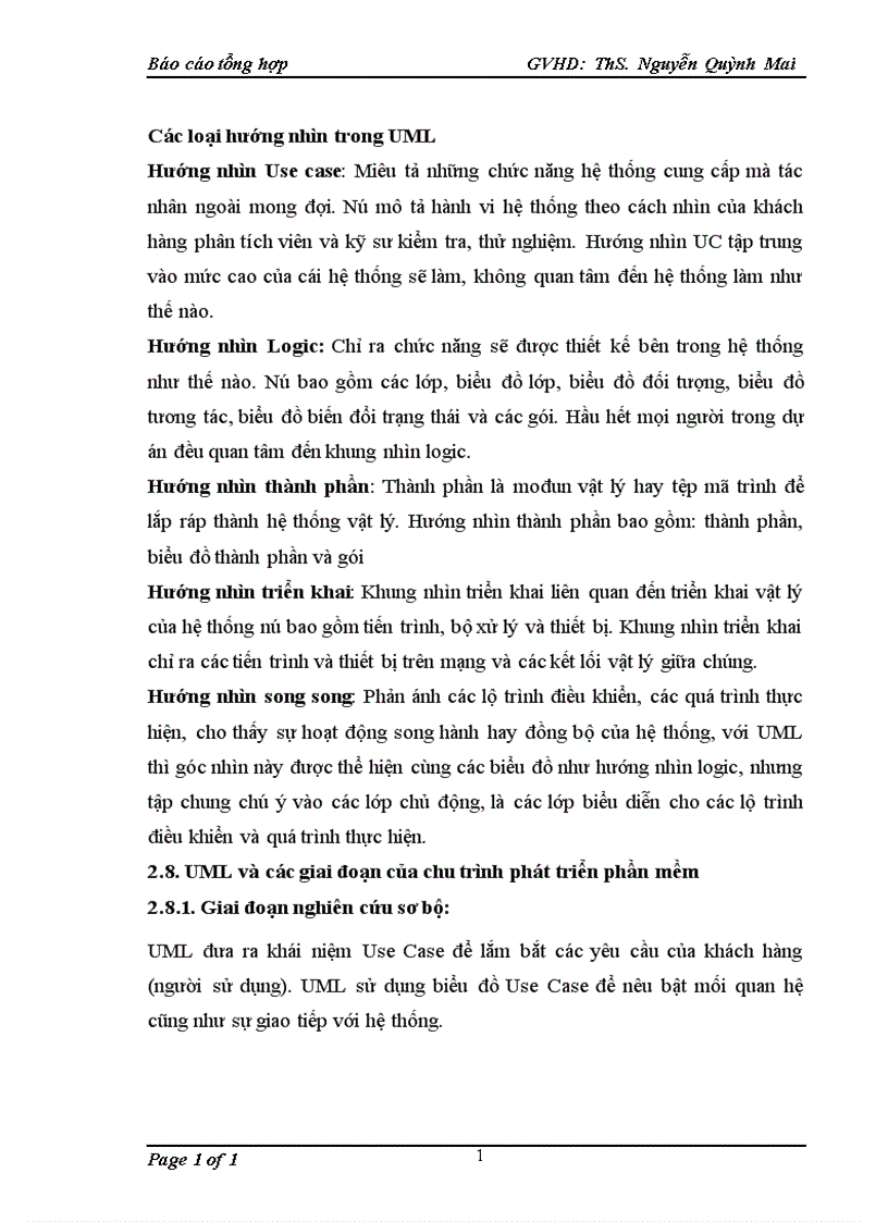 image for page Khái quát về uml