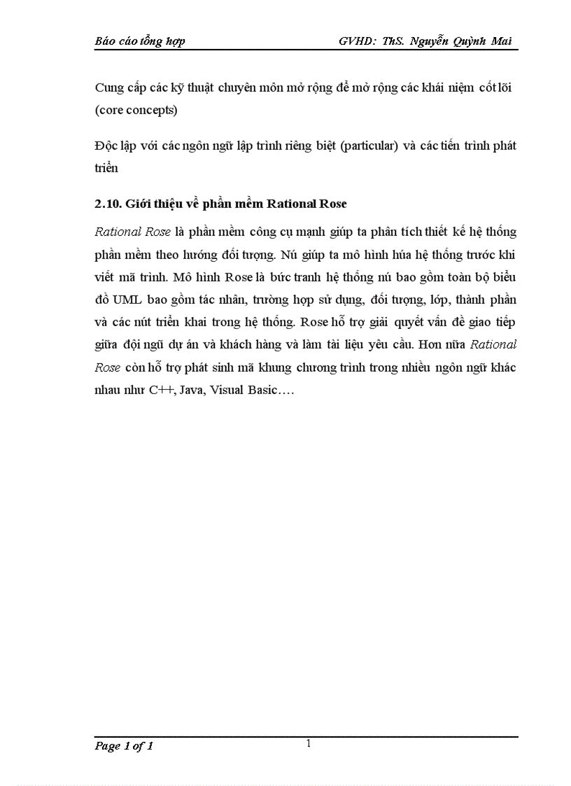 image for page Khái quát về uml