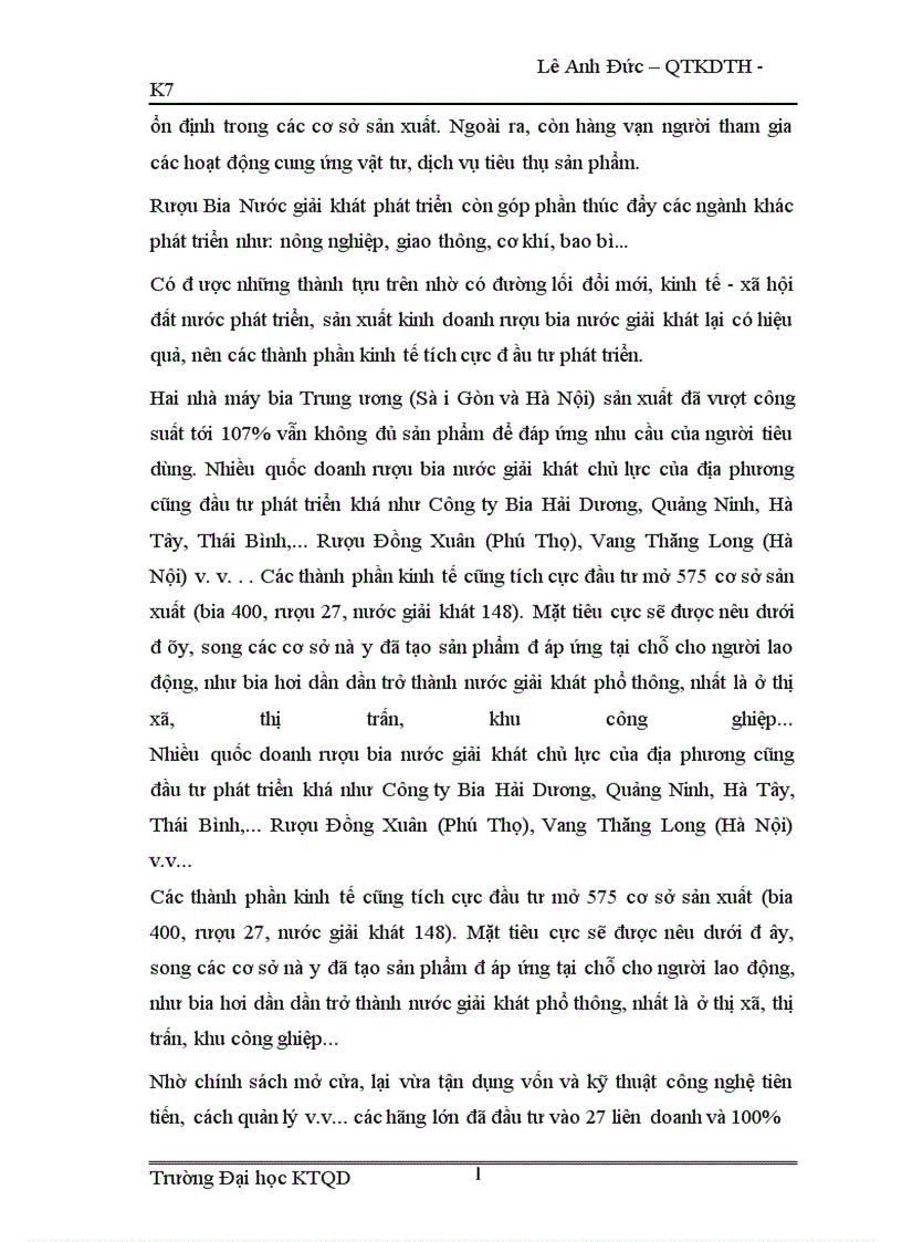 image for page tình hình sản xuất kinh doanh rượu bia nước giải khát ở nước ta và tại công ty Arowine