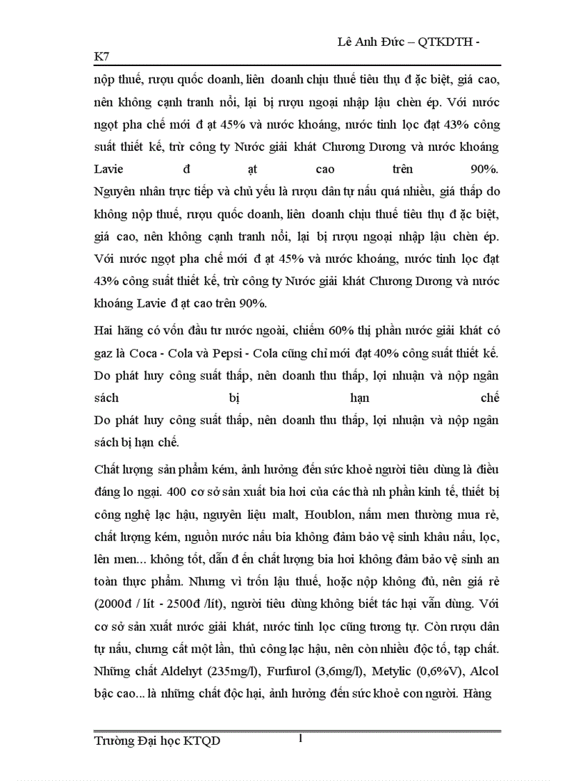 image for page tình hình sản xuất kinh doanh rượu bia nước giải khát ở nước ta và tại công ty Arowine