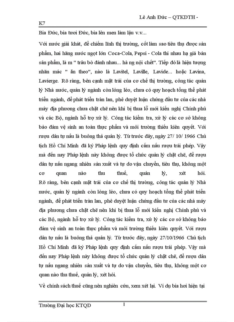 image for page tình hình sản xuất kinh doanh rượu bia nước giải khát ở nước ta và tại công ty Arowine