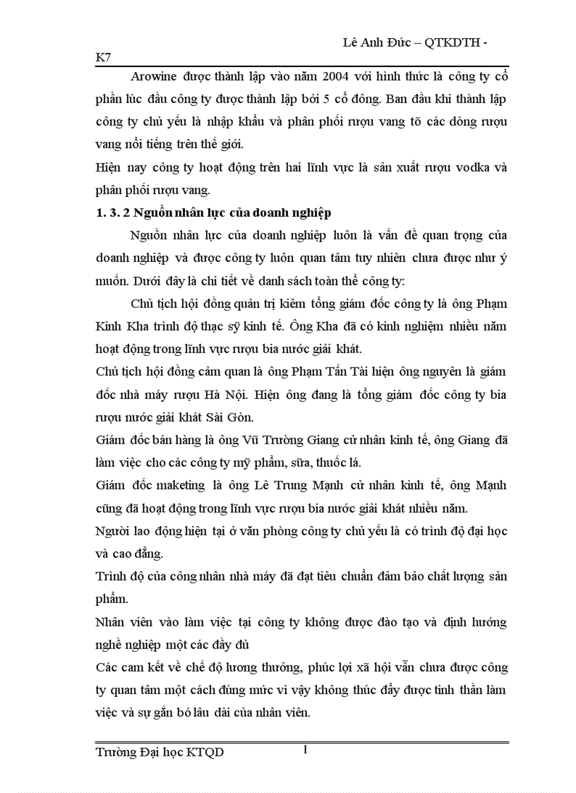 image for page tình hình sản xuất kinh doanh rượu bia nước giải khát ở nước ta và tại công ty Arowine