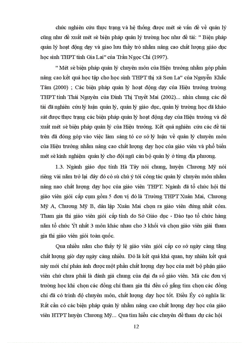 image for page Một số biện pháp quản lý chuyên môn của Hiệu trưởng nhằm nâng cao chất lượng dạy học của giáo viên THPT huyện Chương Mỹ tỉnh Hà Tây 1