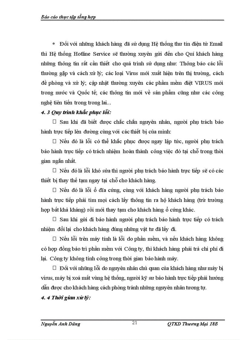 image for page Báo cáo tổng hợp tại Công ty TNHH Kỹ thuật Thương mại ĐÔNG Á