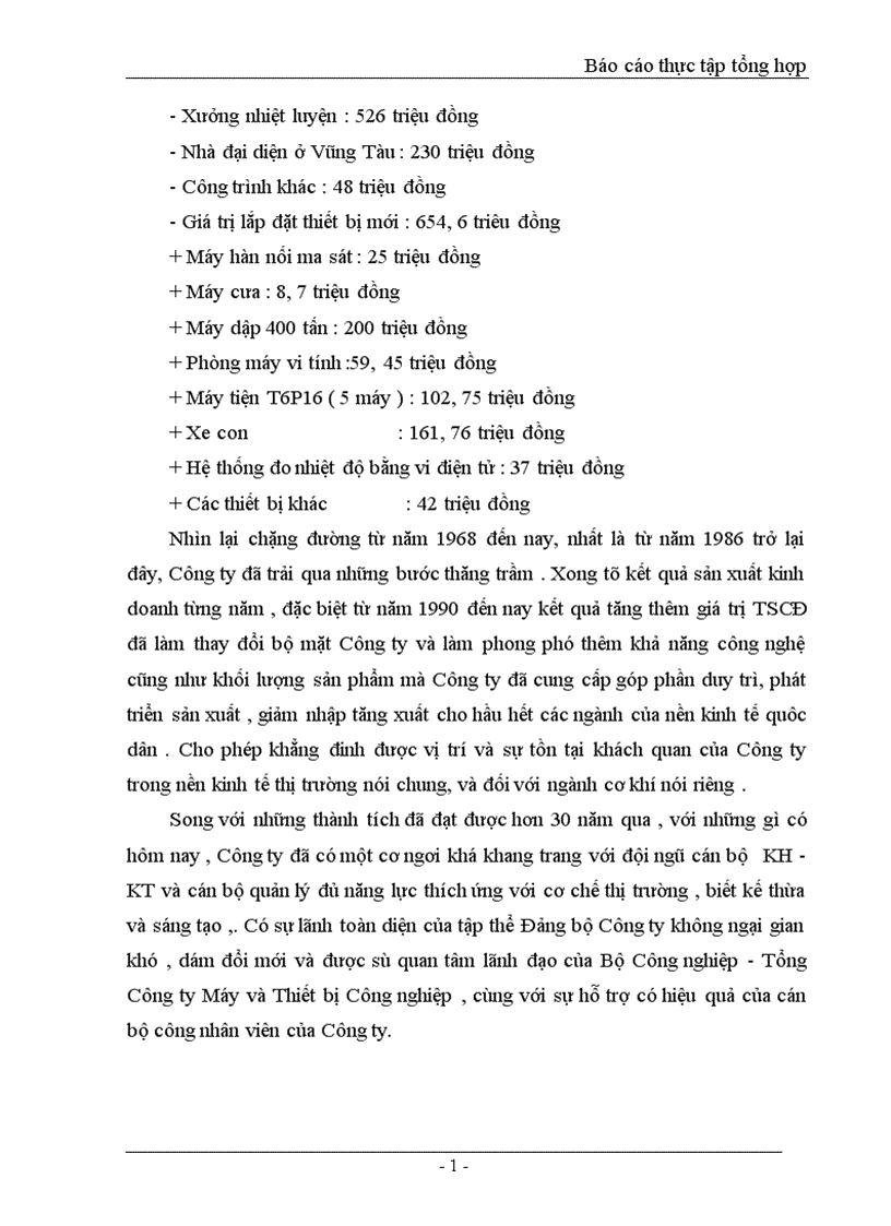 image for page Báo cáo thực tập tổng hợp tại công ty dụng cụ cắt và đo lơường cơ khí