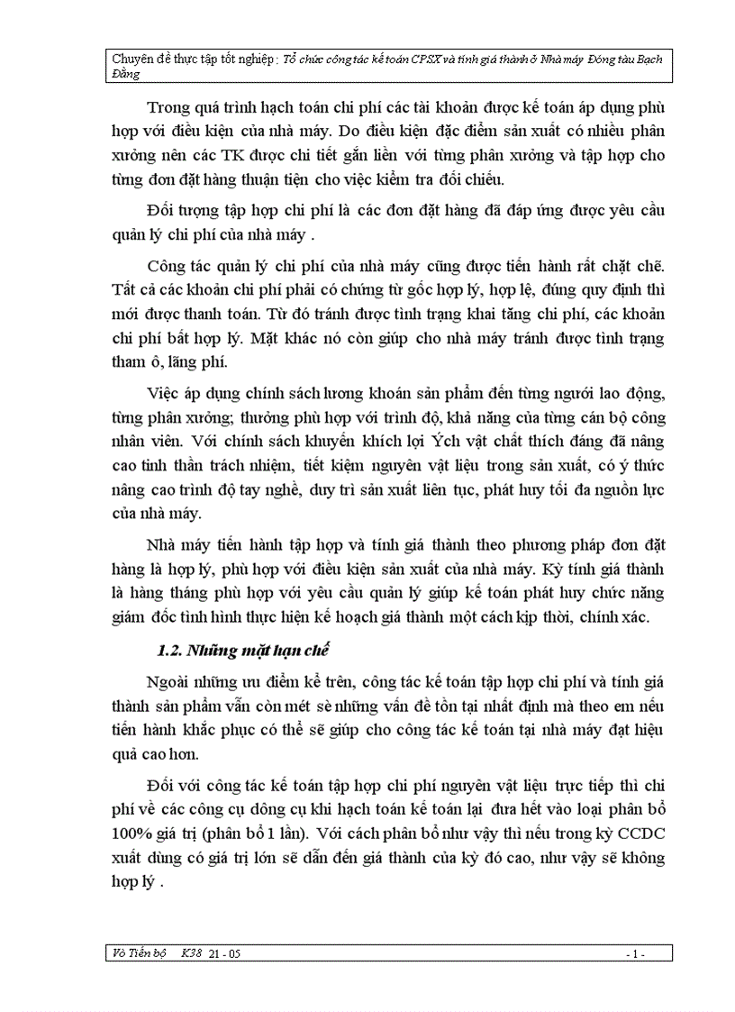 image for page Tổ chức công tác kế toán chi phí sản xuất và tính giá thành sản phẩm ở nhà máy đóng tàu Bạch Đằng 1