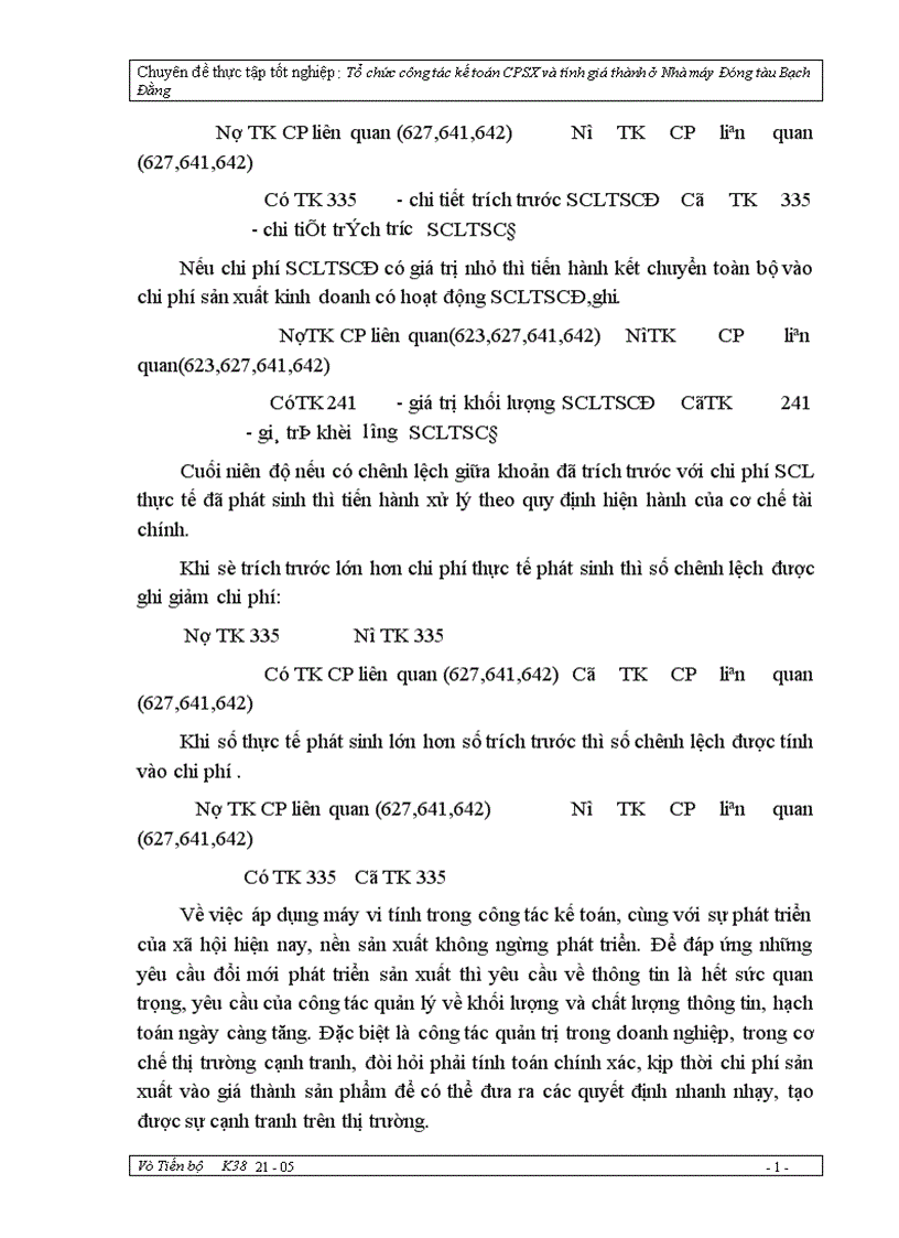 image for page Tổ chức công tác kế toán chi phí sản xuất và tính giá thành sản phẩm ở nhà máy đóng tàu Bạch Đằng 1