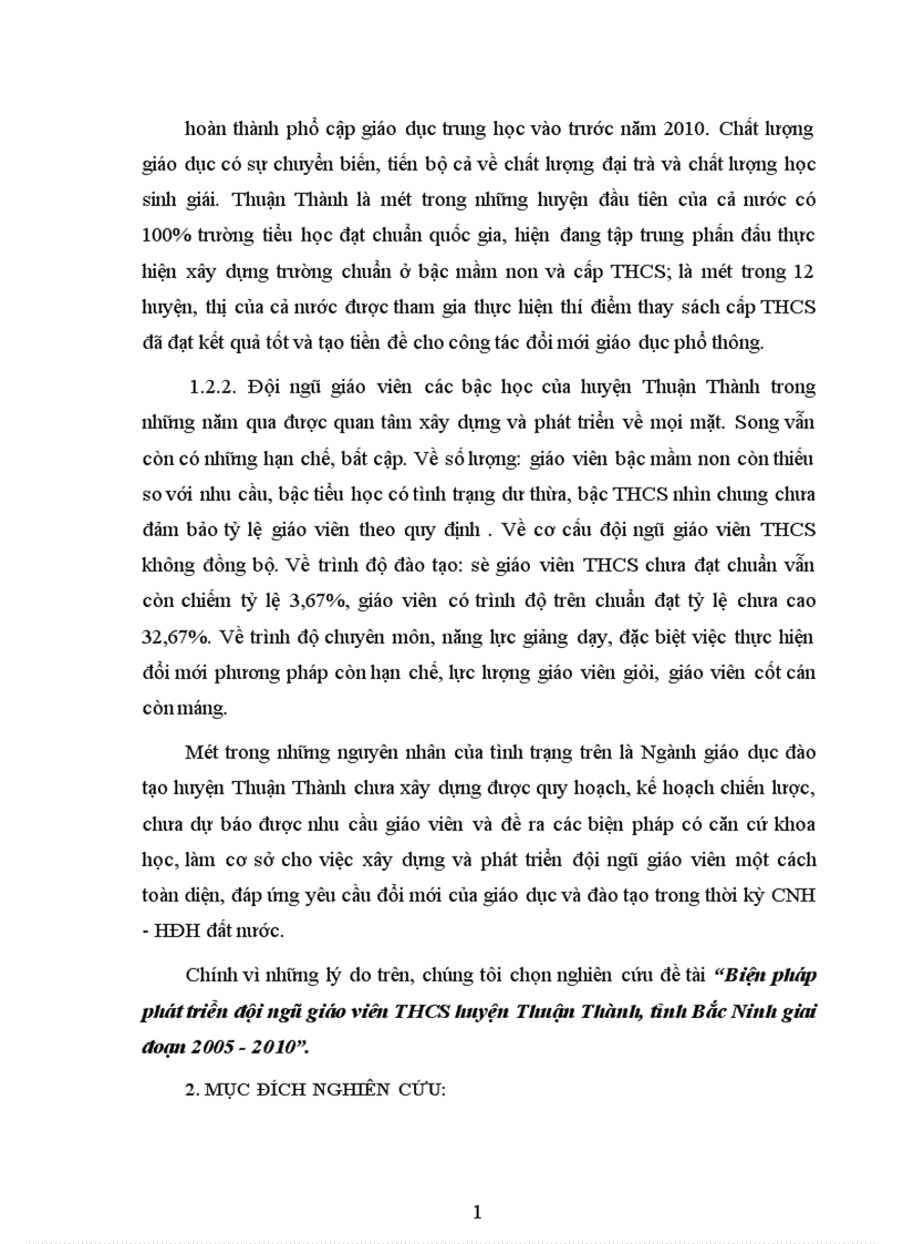 image for page Biện pháp phát triển đội ngũ giáo viên THCS huyện Thuận Thành tỉnh Bắc Ninh giai đoạn 2005 2010