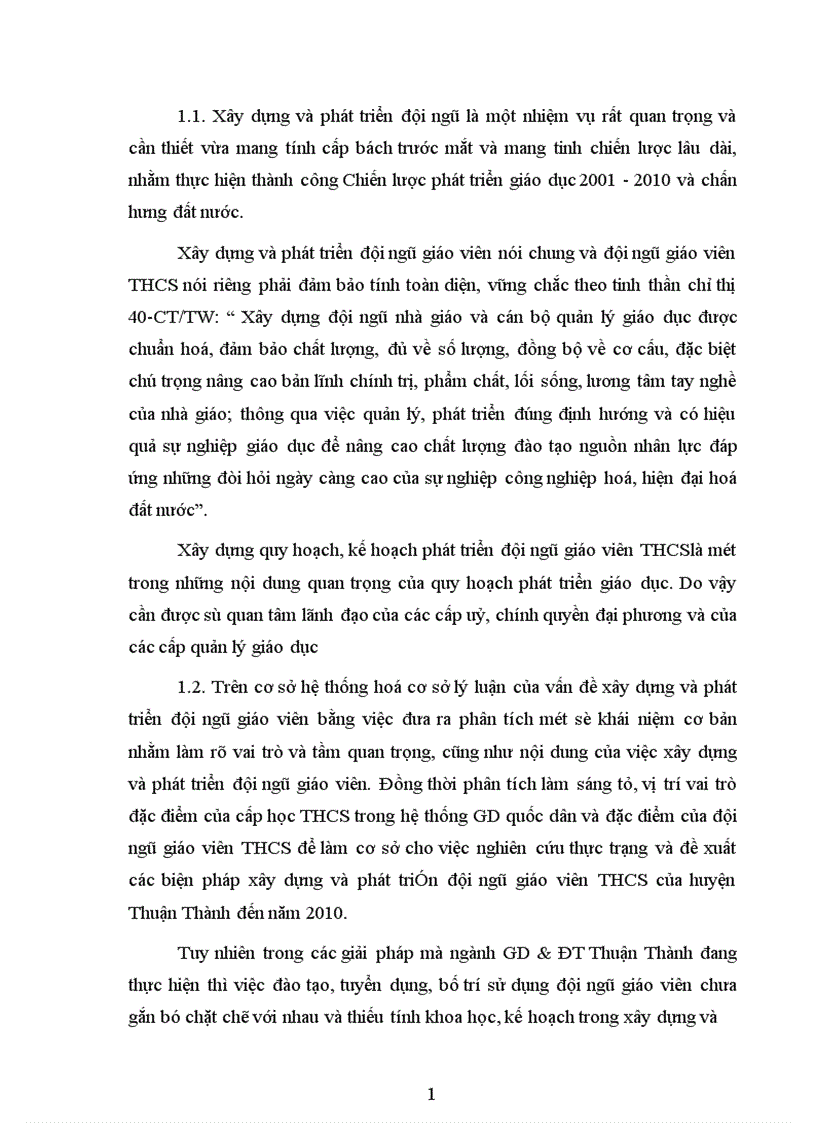 image for page Biện pháp phát triển đội ngũ giáo viên THCS huyện Thuận Thành tỉnh Bắc Ninh giai đoạn 2005 2010
