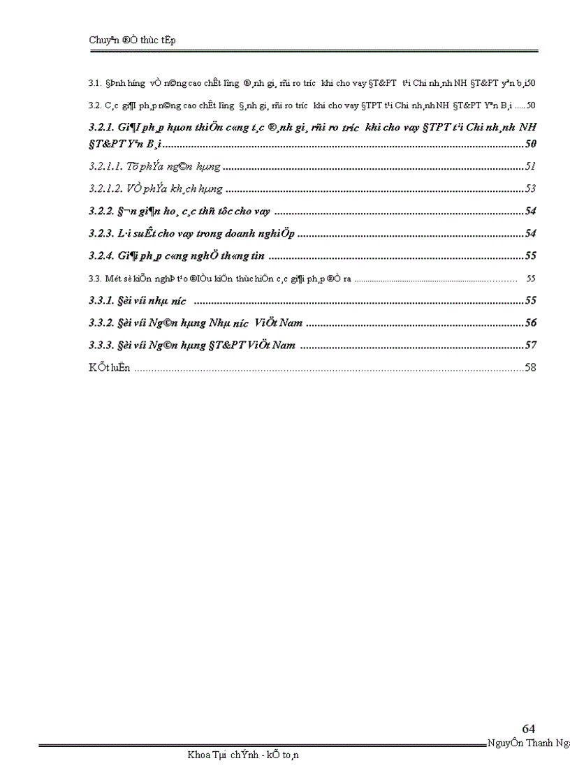 image for page Đánh giá rủi ro trước khi cho vay ĐTPT tại Chi nhánh ngân hàng ĐT PT Yên Bái 1