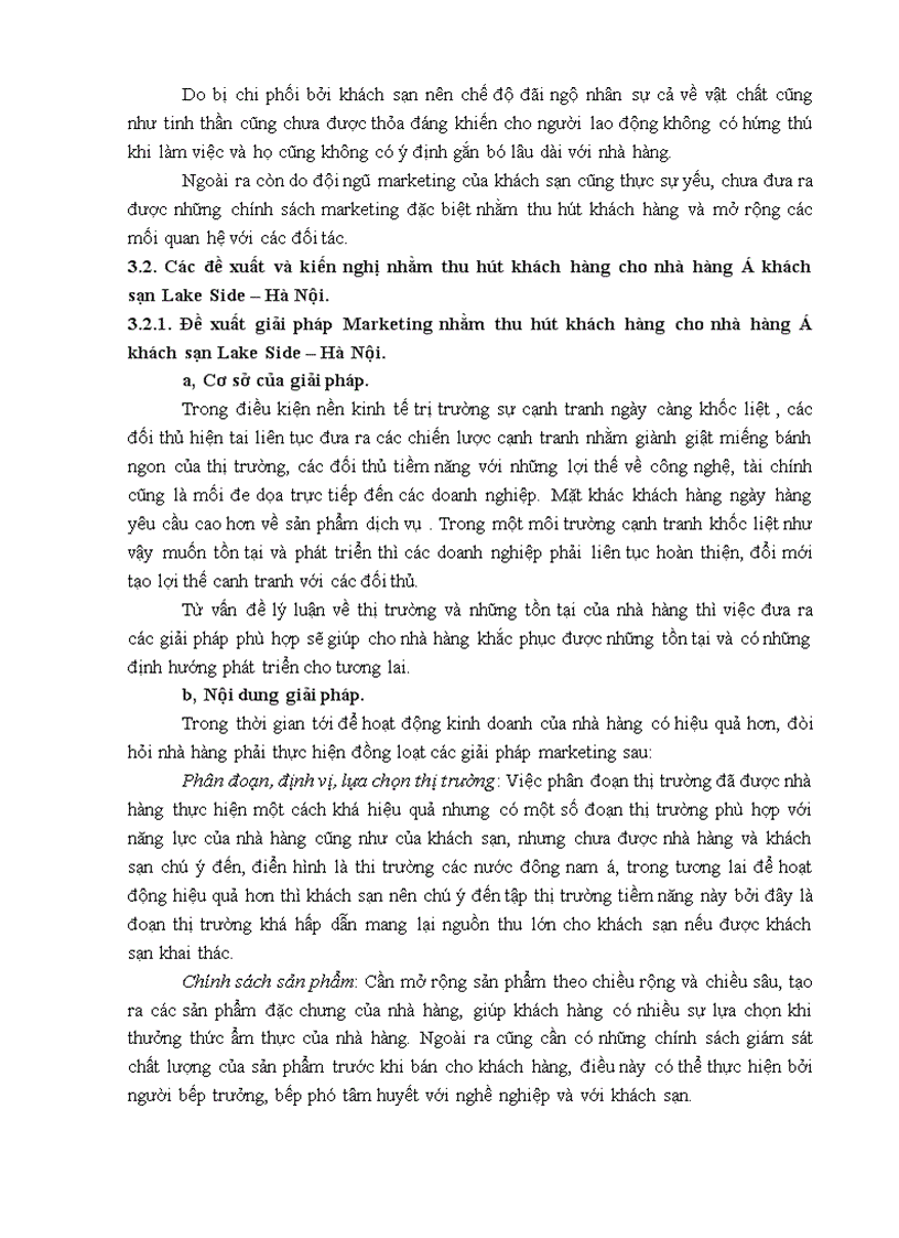 image for page Giải pháp Marketing nhằm thu hút khách hàng cho nhà hàng Á của khách sạn Lake Side Hà Nội