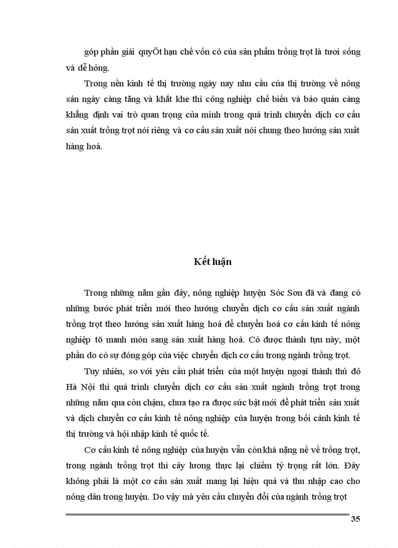 image for page Thực trạng chuyển dịch cơ cấu sản xuất ngành trồng trọt theo hướng sản xuất hàng hoá ở huyện sóc sơn hiện nay
