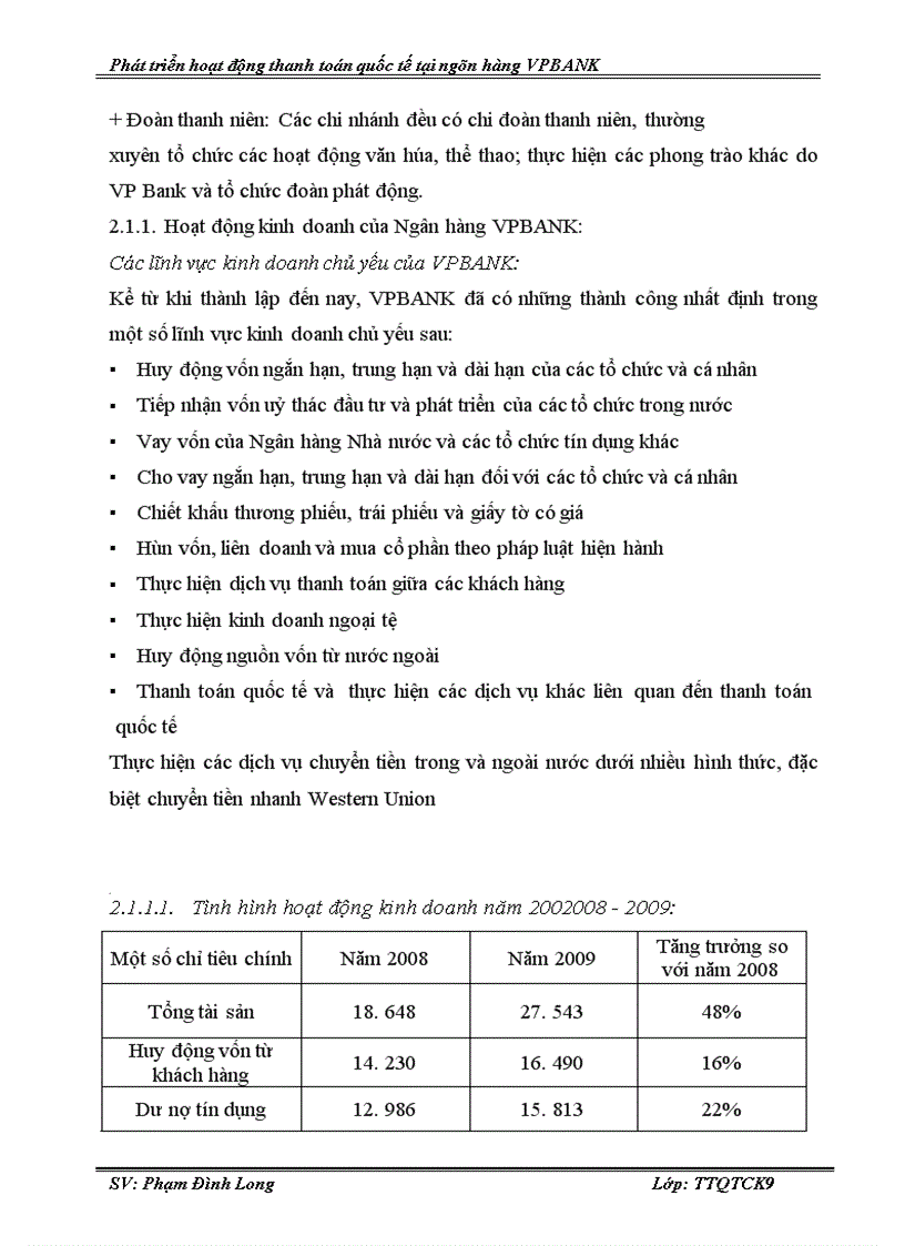 image for page Phát triển hoạt động thanh toán tại Ngân hàng Thương mại Cổ phần các Doanh nghiệp ngoài Quốc doanh VPBANK 1