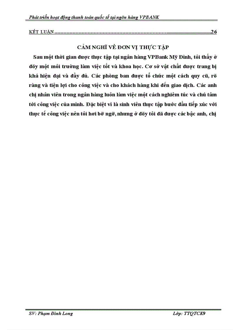 image for page Phát triển hoạt động thanh toán tại Ngân hàng Thương mại Cổ phần các Doanh nghiệp ngoài Quốc doanh VPBANK 1