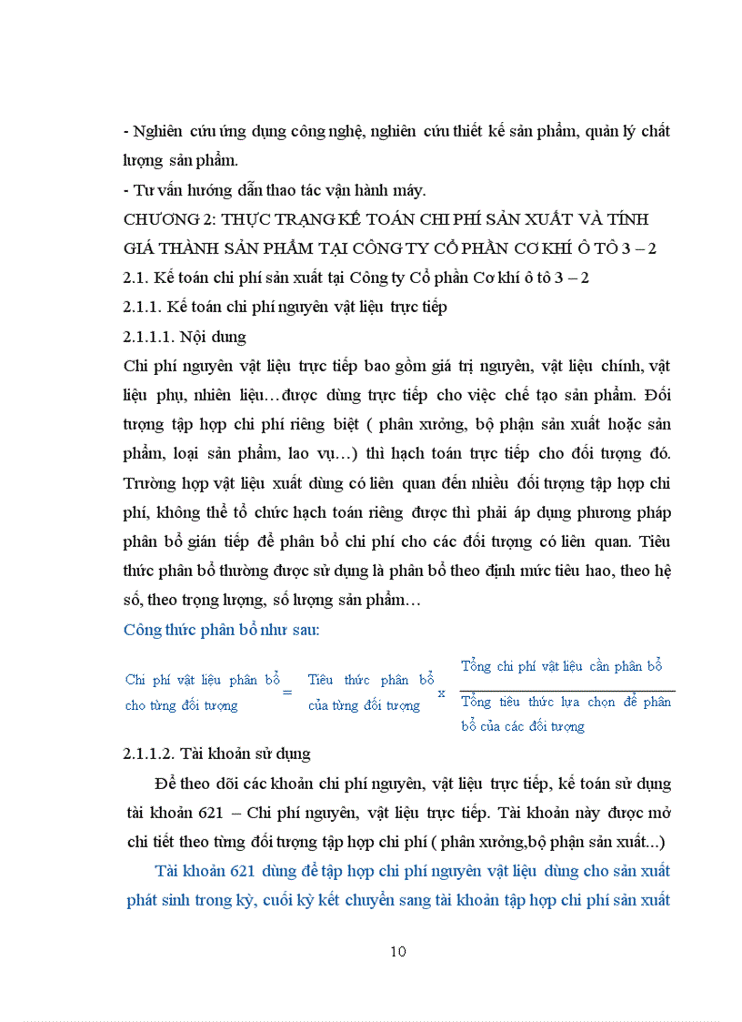 image for page Hoàn thiện kế toán tập hợp chi phí sản xuất và tính giá thành sản phẩm tại Công ty Cổ phần Cơ khí ô tô 3 2 1