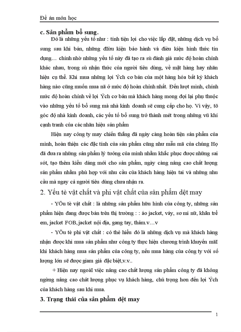 image for page Sản phẩm dệt may xét từ góc độ marketing và các giải pháp về sản phẩm trong hoạt động marketing của công ty may chiến thắng 1