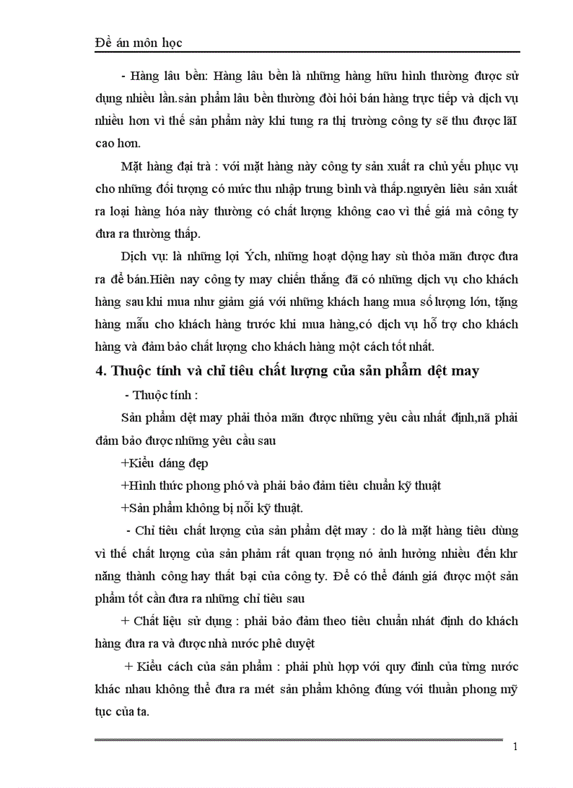 image for page Sản phẩm dệt may xét từ góc độ marketing và các giải pháp về sản phẩm trong hoạt động marketing của công ty may chiến thắng 1