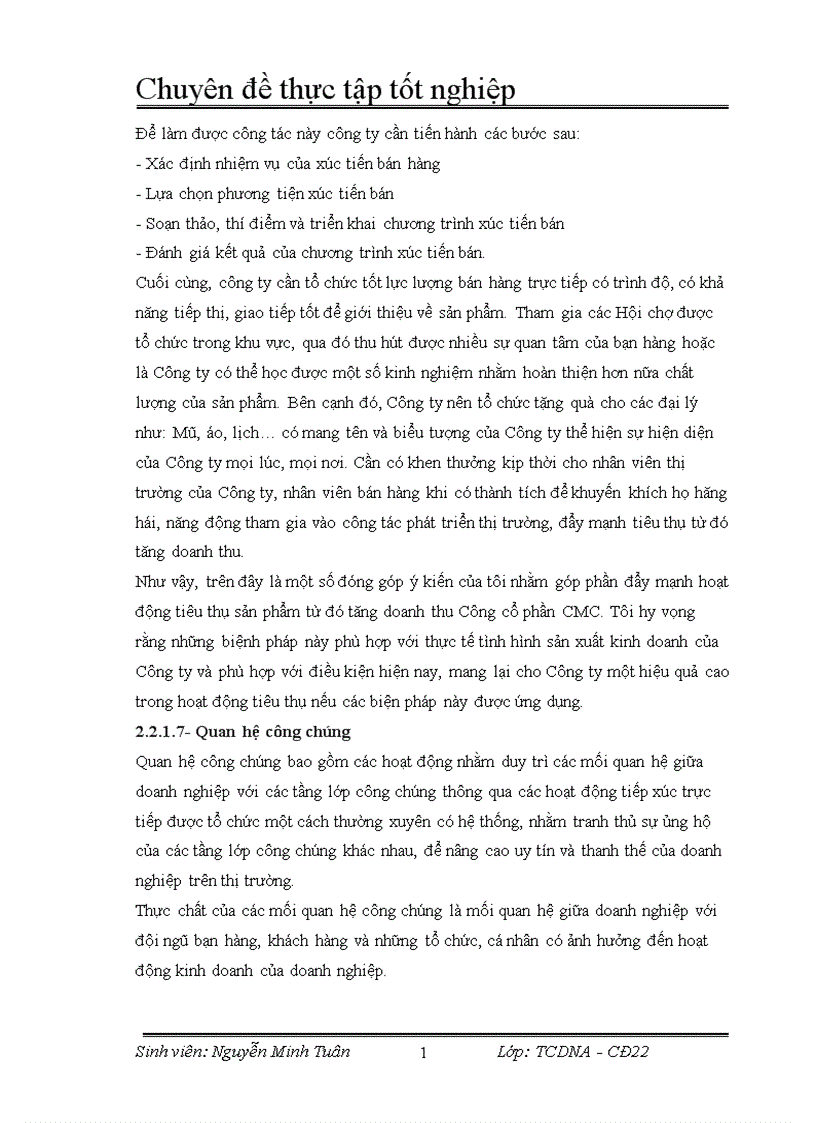 image for page Các giải pháp hoàn thiện công tác tiêu thụ và tăng doanh thu ở công ty CMC 1