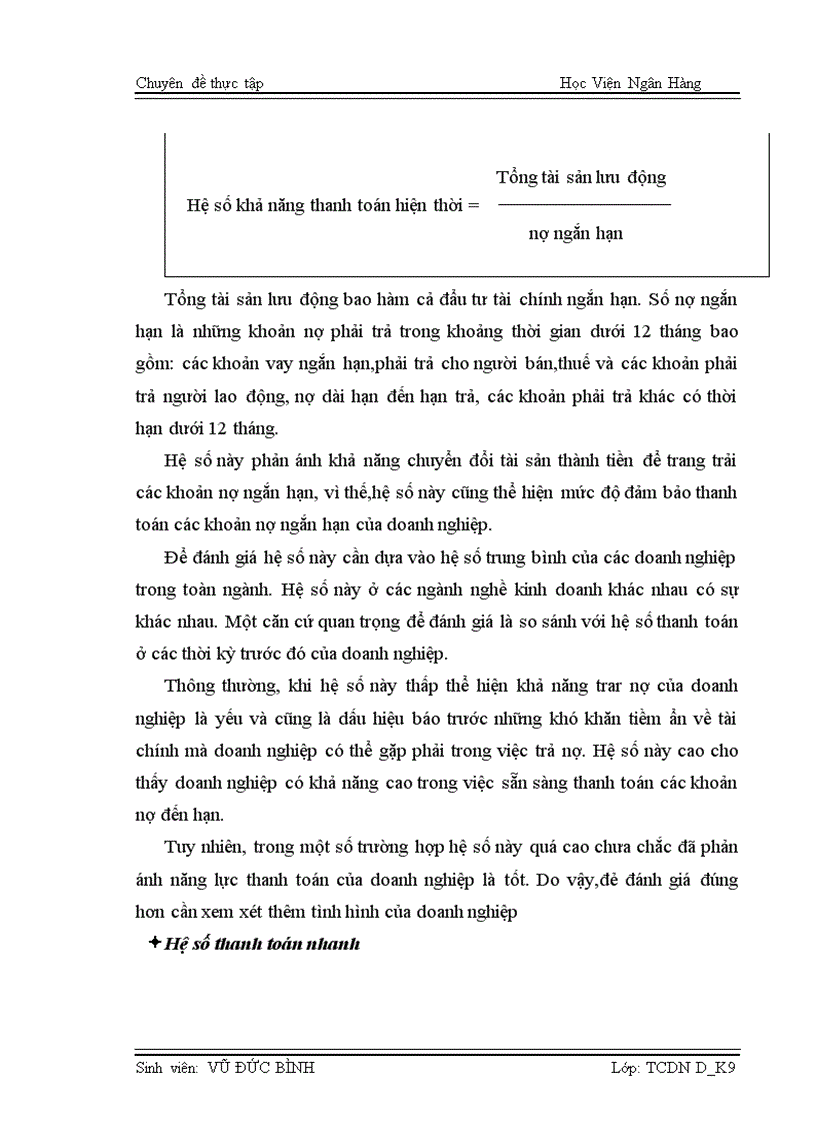 image for page Thực trạng và giải pháp chủ yếu nâng cao khả năng thanh toán tại công ty cổ phần đầu tư và xay dựng cầu đường Hà Nội