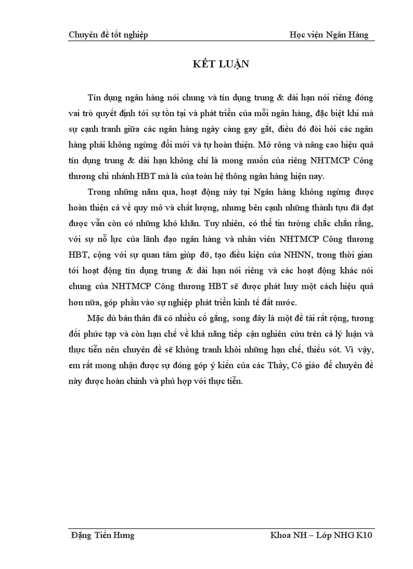 image for page Giải pháp nâng cao hiệu quả tín dụng trung dài hạn tại NHTMCP Công Thương Việt Nam chi nhánh Hai Bà Trưng