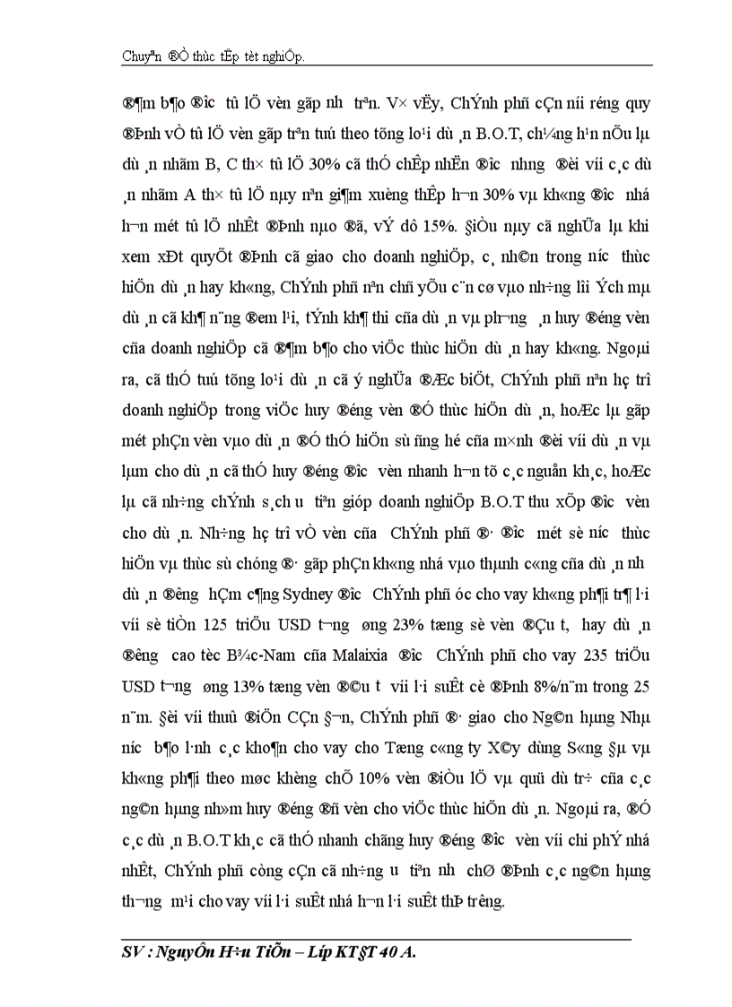 image for page Đầu tư phát triển theo hình thức B O T trong nước tại Tổng công ty xây dựng Sông Đà thực trạng và giải pháp 1