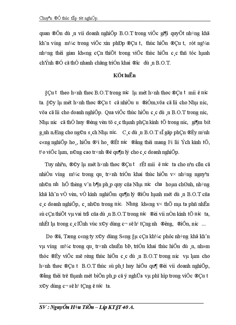 image for page Đầu tư phát triển theo hình thức B O T trong nước tại Tổng công ty xây dựng Sông Đà thực trạng và giải pháp 1