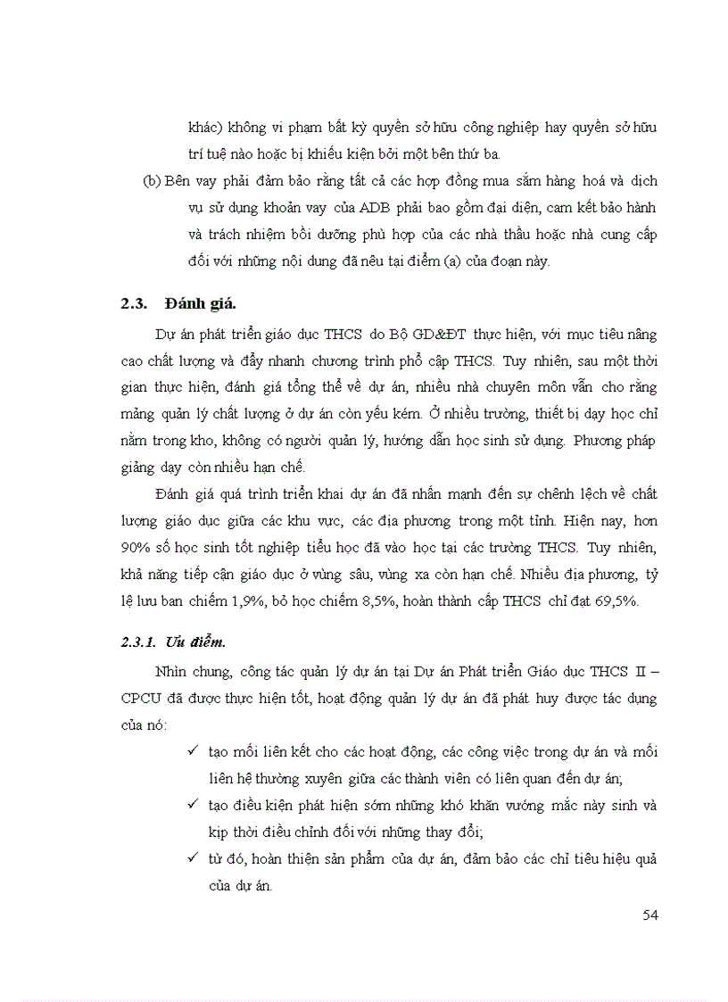 image for page Một số giải pháp đề xuất nhằm hoàn thiện công tác quản lý Dự án Phát triển giáo dục Trung học Cơ sở II CPCU Bộ Giáo dục và Đào tạo trong giai đoạn 2010 2012