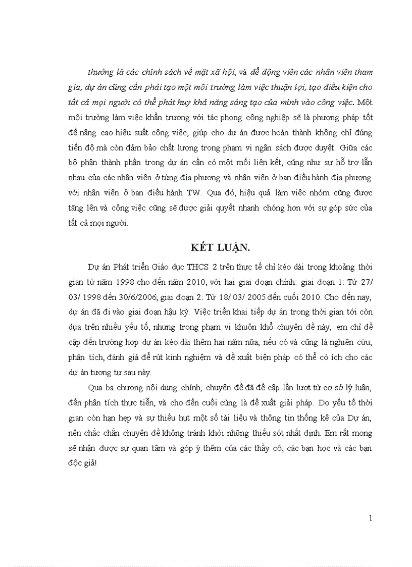 image for page Một số giải pháp đề xuất nhằm hoàn thiện công tác quản lý Dự án Phát triển giáo dục Trung học Cơ sở II CPCU Bộ Giáo dục và Đào tạo trong giai đoạn 2010 2012