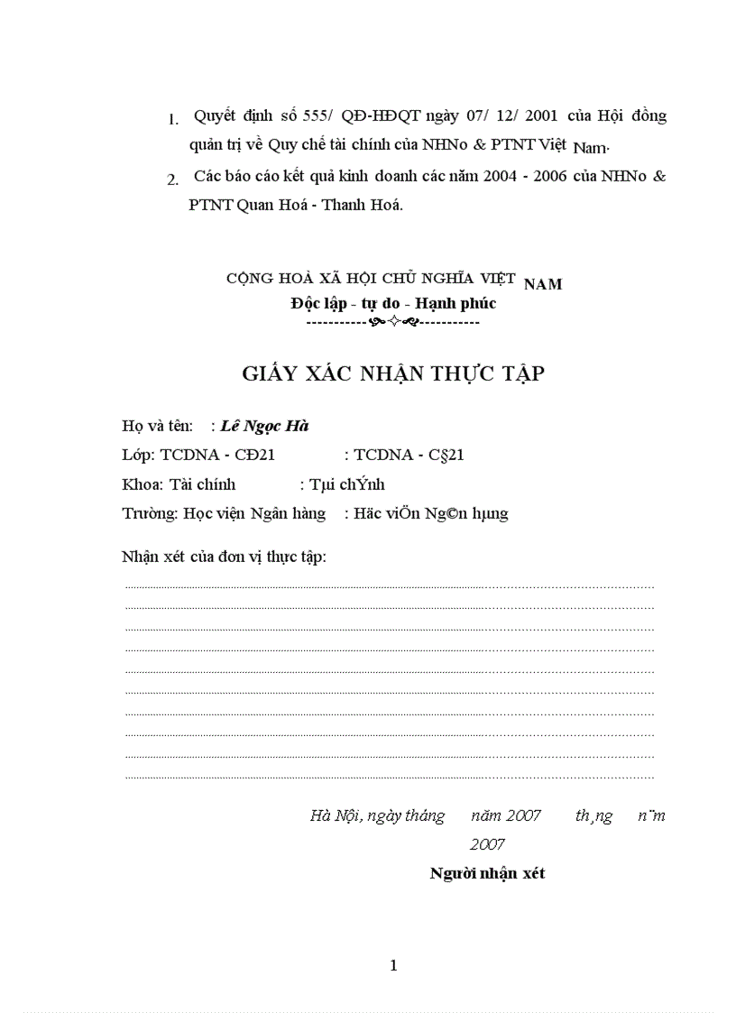 image for page Một số giải pháp chủ yếu nhằm tăng lợi nhuận tại NHNo PTNT huyện Quan Hoá Thanh Hoá