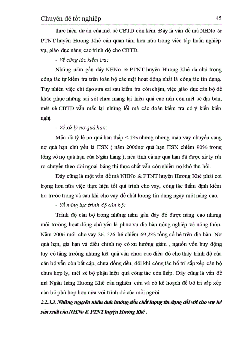 image for page Giải pháp nhằm nâng cao chất lượng tín dụng đối với hộ sản xuất tại NHNo PTNT huyện Hương Khê tỉnh Hà Tĩnh 1