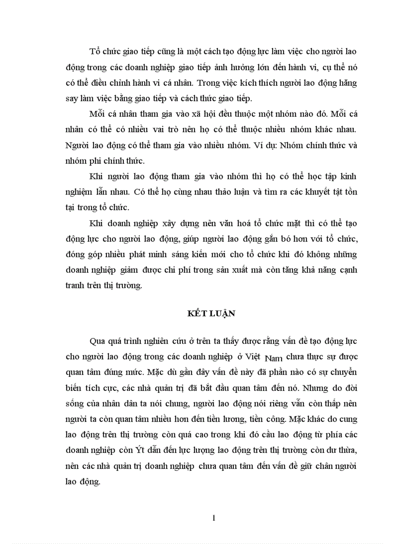 image for page Tạo động lực cho người lao động thông qua cải thiện điều kiện điều kiện làm việc trong các Doanh nghiệp Việt Nam 1