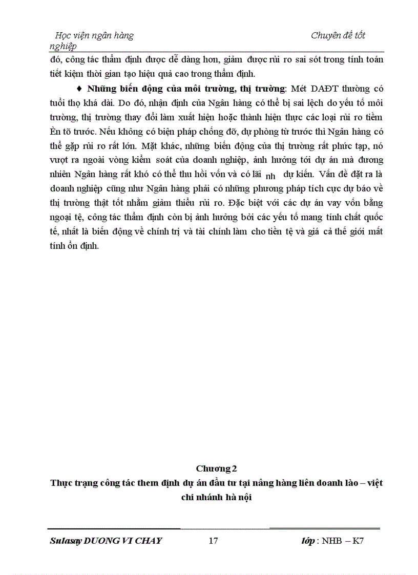 image for page Các biện pháp nhằm nâng cao chất lượng công tác thẩm định dự án đầu tư tại Ngân hàng liên doanh Lào Việt chi nhánh Hà Nội