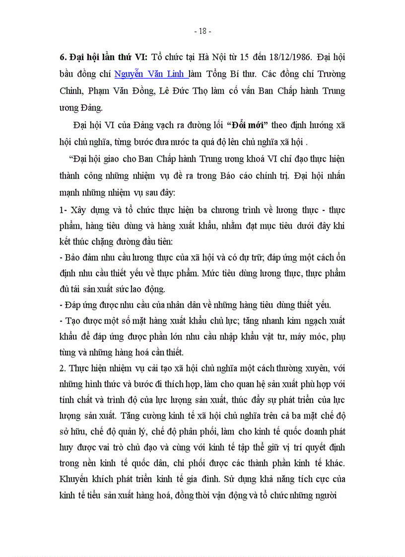 image for page Tìm hiểu về sự vận dụng sang tạo và phát triển chủ nghĩa xã hội khoa học của ĐCSVN trước thời kì đổi mới 1986