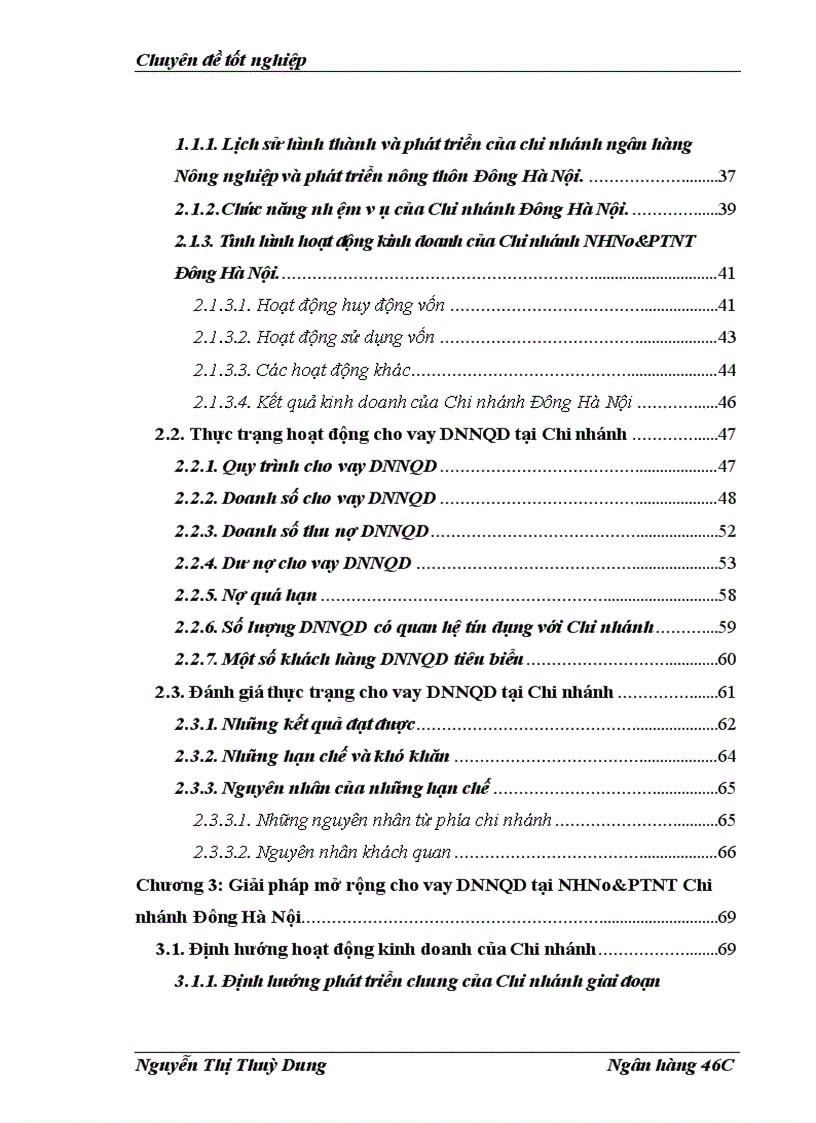 image for page Mở rộng cho vay DNNQD tại NHNo PTNT Chi nhánh Đông Hà Nội 1