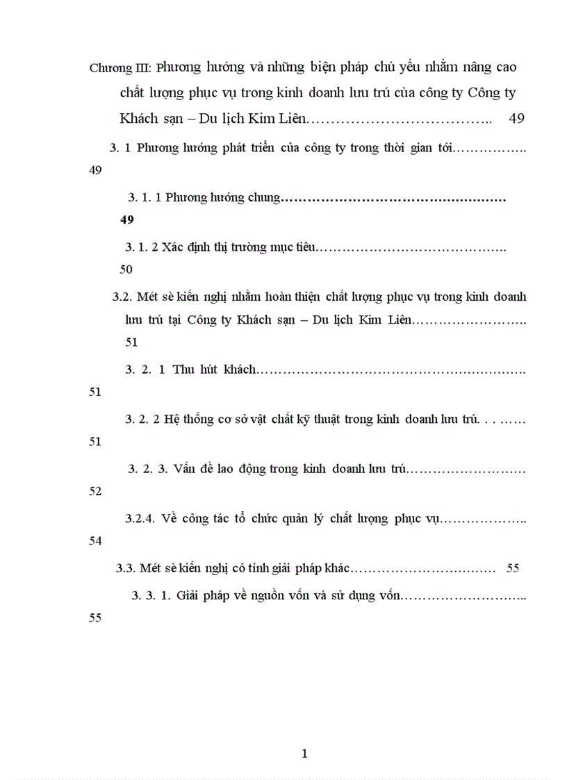 image for page Một số kiến nghị nhằm hoàn thiện chất lượng phục vụ trong kinh doanh của lưu trú tại công ty Khách Sạn Du Lich Kim Liên 1