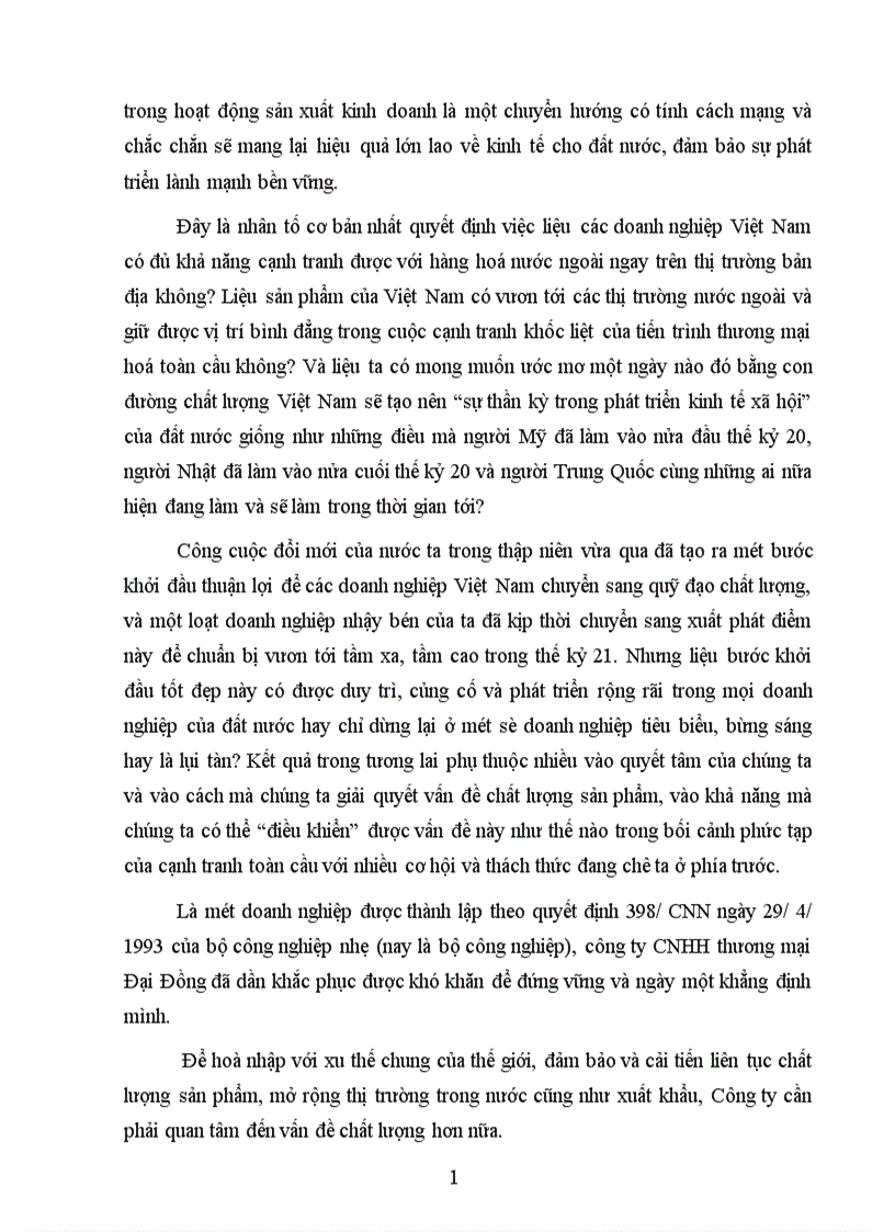 image for page áp dụng hệ thống quản lý chất lượng theo bộ tiêu chuẩn ISO 9000 tại công ty CNHH thương mại Đại Đồng 1